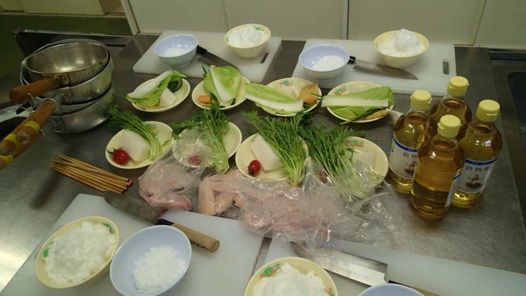 食材、一人ずつ用意してありました。