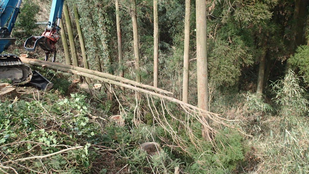 重機の力です。