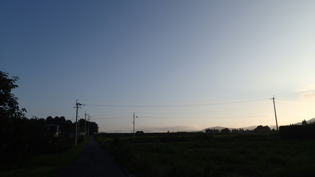 夕暮れの写真になってしまいました。