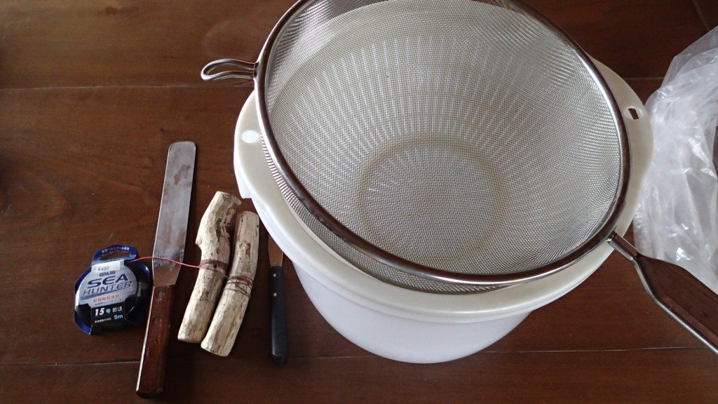 我が家が使っている道具を披露しました。